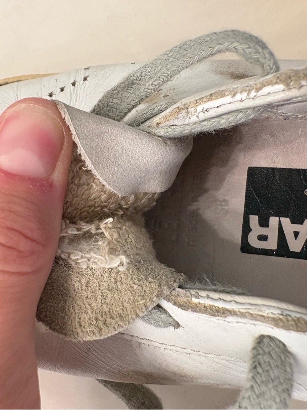 Golden Goose White and Gray Low-Top Sneakers - Picture 7 of 7